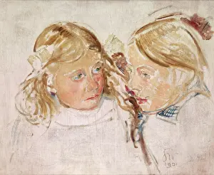 1901 Prints: Double Portrait, 1901. Creator: Stanislaw Wyspianski