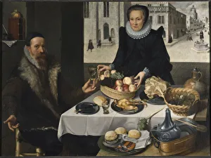 Flegel Prints: Double Portrait of an Elderly Couple