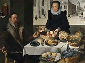 Double Portrait of an Elderly Couple. Creator: Lucas van Valckenborch