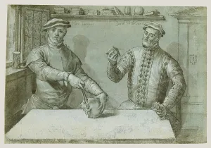 A Double Portrait of Hans Furraht and Jacob von der Burch, about 1560. Creator: Ludger Tom Ring the Younger