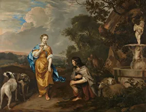 Characters Prints: Double portrait of a young couple as Granida and Daiphilo
