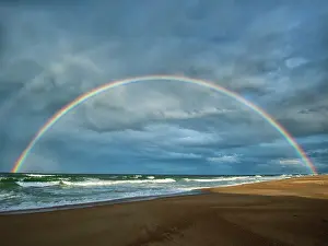 Double Prints: Double Rainbow. Creator: Eve Turek