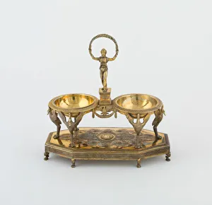 Biennais Martin Guillaume Gallery: Double Salt (one of a pair), Paris, 1798 / 1809. Creators: Martin-Guillaume Biennais