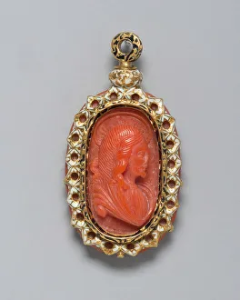 Cameo Prints: Double-Sided Pendant with the Virgin and Christ, Italy, 18th century. Creator: Unknown