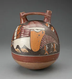 Double Spout Vessel Depicing an Abstract Bird with Fish, 180 B.C./A.D. 500 Double Spout Vessel Depicing an Abstract Bird with Fish, 180 B.C./A.D. 500