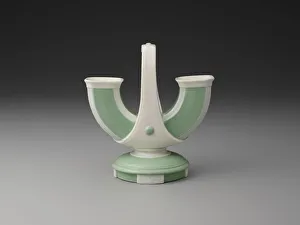 Double Vase, Stoke-on-Trent, 1870. Creator: Christopher Dresser Double Vase, Stoke-on-Trent, 1870. Creator: Christopher Dresser