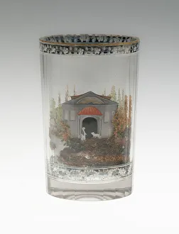 Beaker Prints: Double-Walled Beaker, Russia, c. 1800 / 20. Creators: Aleksandr Vershinin