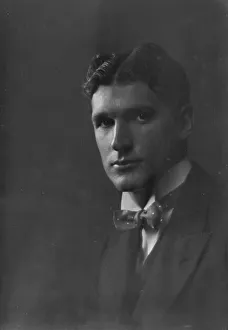 Centre Parting Prints: Doubleday, Nelson, Mr. portrait photograph, 1916. Creator: Arnold Genthe