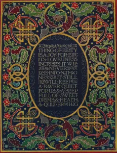 Endymion Prints: Doublure in Levant Morocco, with Inlay and Tooling