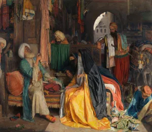 John F Prints: The Doubtful Coin, 1869. Creator: John Frederick Lewis