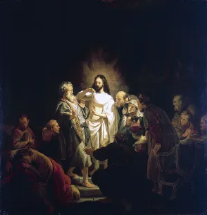 Savior Prints: Doubting Thomas, 1634. Artist: Rembrandt Harmensz van Rijn