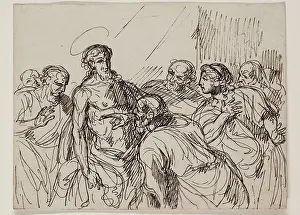 Didymus Prints: Doubting Thomas, between late 18th and early 19th century. Creator: Francois-Xavier Fabre
