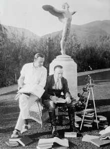 Producer Prints: Douglas Fairbanks & Edward Knoblock, between c1915 and c1920. Creator: Bain News Service