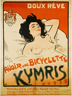 Cycles Prints: Doux reve. Avoir une bicyclette Kymris, c. 1898. Creator: Grün