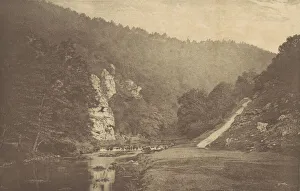 Derbyshire Prints: In Dove Dale, 1880s, printed 1888. 1880s, printed 1888. Creator: George Bankart