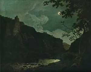 C Reginald Grundy Collection: Dovedale by Moonlight, 1784. Artist: Joseph Wright of Derby