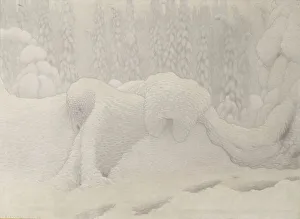 Forrest Prints: Dovrefjell, 1904. Creator: Fjaestad; Gustaf (1868-1948)