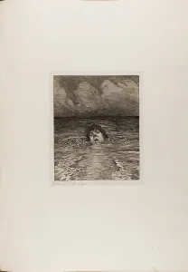 Downfall Prints: Downfall, plate twelve from A Life, 1884. Creator: Max Klinger