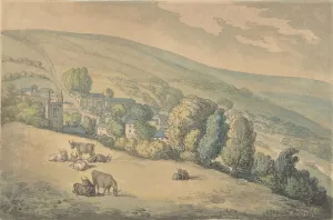 Downlands, Sussex, 1780-1827. Creator: Thomas Rowlandson
