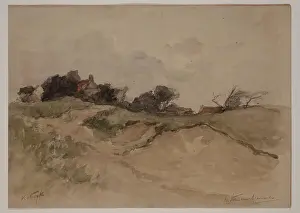 Sand Dune Prints: The Downs near Katwyk, c1860-1920. Creator: Carel Nicolaas Storm