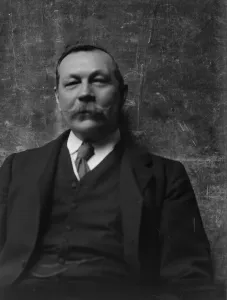 Arthur Ignatius Conan Doyle Prints: Doyle, Arthur Conan, Sir, portrait photograph, 1914 June 1. Creator: Arnold Genthe