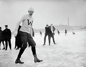 Dr. C.E. Meyers of Treasury Department - Skating, 1912. Creator: Harris & Ewing. Dr. C.E. Meyers of Treasury Department - Skating, 1912. Creator: Harris & Ewing