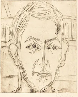 Die Brucke Prints: Dr. Hans Bütow, 1925. Creator: Ernst Kirchner