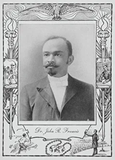 Booker T Prints: Dr. John R. Francis [recto], 1902. Creator: Unknown