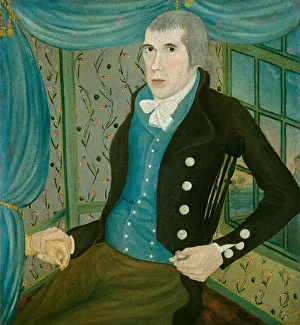 Taking Pulse Prints: Dr. Philemon Tracy, c. 1790. Creator: Unknown
