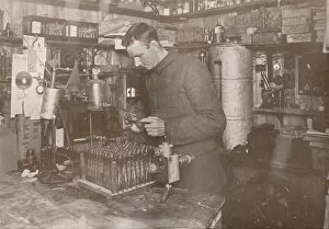 Robert Falcon Scott Collection: Dr. Simpson in his Laboratory, 21 December 1911, (1913). Artist: Herbert Ponting
