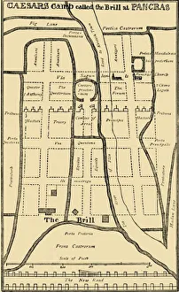 North London Prints: Dr. Stukeleys Plan of the Camp at St. Pancras, c1750, (c1876). Creator: Unknown