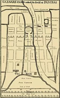 Julius Gallery: Dr. Stukeleys Plan of the Camp at St. Pancras, c1750, (c1876). Creator: Unknown