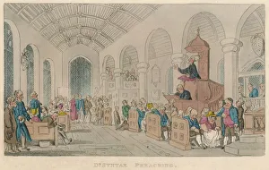 William Combe Prints: Dr Syntax Preaching, 1820. Artist: Thomas Rowlandson