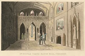 William Combe Prints: Dr Syntax Visits Eaton Hall, Cheshire, 1820. Artist: Thomas Rowlandson