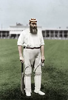 Best of British Collection: Dr WG Grace, English cricketer, playing for London County Cricket Club, c1899. Artist: WA Rouch