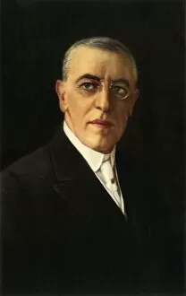 Hammerton Collection: Dr. Woodrow Wilson, 1917. Creator: Unknown