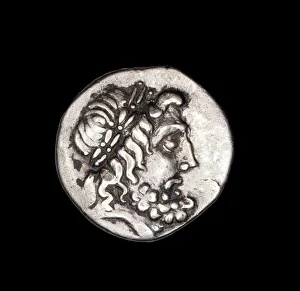 Thessaly Prints: Drachm (Coin) Depicting the God Zeus, 196-146 BCE. Creator: Unknown