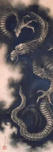 Hokusai Collection: The Dragon among Clouds, 1849. Creator: Hokusai, Katsushika (1760-1849)