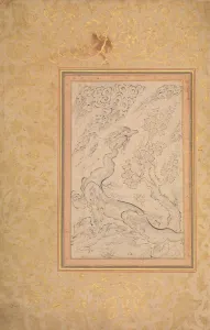 Dragon and Clouds, ca. 1600. Creator: Attributed to Sadiqi Beg