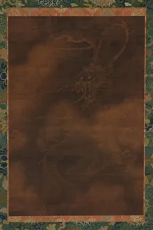 A dragon and clouds, Ming dynasty, 1368-1644. Creator: Unknown A dragon and clouds, Ming dynasty, 1368-1644. Creator: Unknown