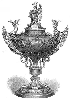 Dragons Prints: Dragon Cup of the St. George's Rifle Volunteer Corps, 1865. Creator: Unknown