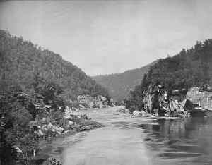 Mid Atlantic Prints: Dragon Gorge, New River, West Virginia, c1897. Creator: Unknown