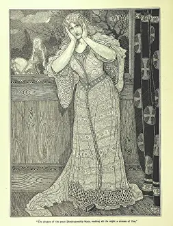 Alfred Lord Prints: The dragon of the great Pendragonship blaze