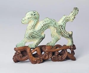 Metal Work Gallery: Dragon, Han dynasty (206 B.C.-A.D. 220) or later. Creator: Unknown