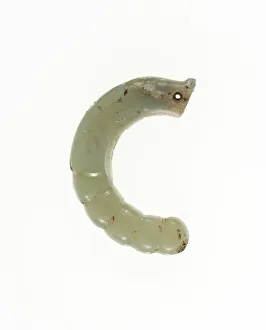 10th Century Bc Prints: Dragon-Headed Pupa Pendant, Western Zhou period