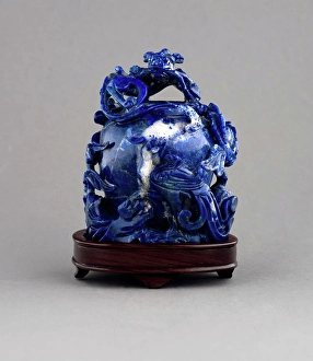 Phoenix Prints: Dragon and Phoenix bowl with stand, date unknown. Creator: Unknown