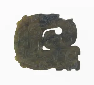 Dragon Plaque, Eastern Zhou dynasty, (c. 770-256 B. C. ), c. 7th / 6th century B. C