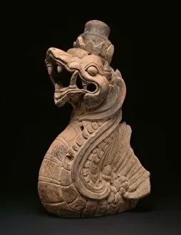 Eastern Java Gallery: Dragon-Shaped Architectural Ornament, 13th / 14th century. Creator: Unknown