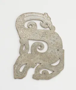 Changsha Prints: Dragon-shaped pendant, Eastern Zhou dynasty, 4th-3rd century BCE. Creator: Unknown