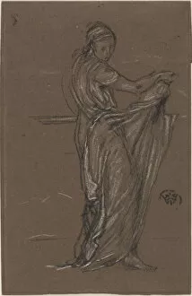 Draped Female Figure, 1870-1873. Creator: James Abbott McNeill Whistler